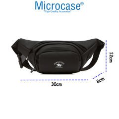 Microcase Unisex Kulaklık Çıkışlı  Su Geçirmez 3 Gözlü Çapraz Askılı  Göğüs Omuz ve Bel Çantası-AL4437