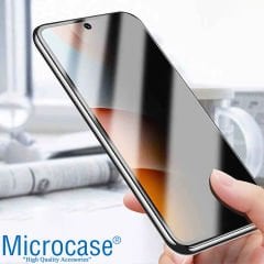 Microcase Google Pixel 7a için Privacy Gizlilik Filtreli Tam Kaplayan Cam Koruma - AL3125