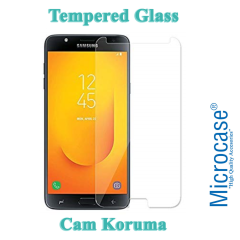 Samsung Galaxy J7 Duo Tempered Glass Cam Ekran Koruma
