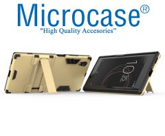Microcase Sony Xperia XA1 Alfa Armor Standlı Kılıf + Ekran Koruma