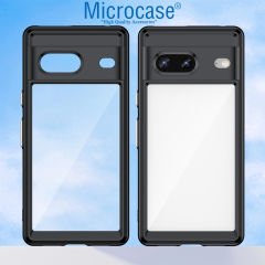 Microcase Google Pixel 7 Shield Serisi Darbeye Dayanıklı Yarı Esnek Plastik TPU Kılıf - AL8100