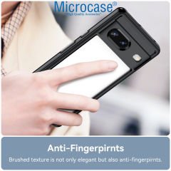 Microcase Google Pixel 7 Shield Serisi Darbeye Dayanıklı Yarı Esnek Plastik TPU Kılıf - AL8100