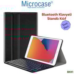 Microcase iPad 8.Nesil 10.2 2020 Tablet Bluetooth Klavyeli Standlı Kılıf - BKK1