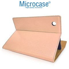 Microcase Samsung Galaxy Tab A8 SM-X200 10.5 (2021) Sleeve Serisi Mıknatıs Kapaklı Standlı Kılıf - Toz Pembe