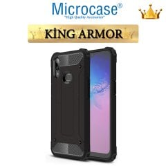 Microcase Samsung Galaxy A10s King Serisi Armor Perfect Koruma Kılıf - Siyah