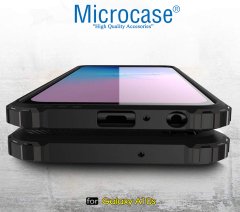 Microcase Samsung Galaxy A10s King Serisi Armor Perfect Koruma Kılıf - Siyah