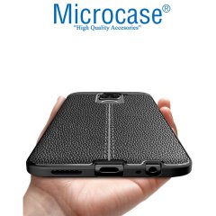 Microcase Huawei P40 Pro Leather Tpu Silikon Kılıf - Siyah