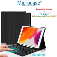 Microcase iPad 7.Nesil 10.2 2019 Bluetooth Klavye + Touchpad Kalem Koymalı Standlı Kılıf - BKK3