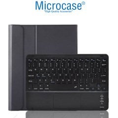 Microcase iPad 7.Nesil 10.2 2019 Bluetooth Klavye + Touchpad Kalem Koymalı Standlı Kılıf - BKK3