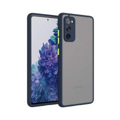 Microcase Samsung Galaxy M52 5G London Serisi Darbeye Dayanıklı Kılıf - Buzlu Mavi