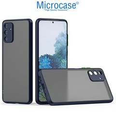 Microcase Samsung Galaxy M52 5G London Serisi Darbeye Dayanıklı Kılıf - Buzlu Mavi