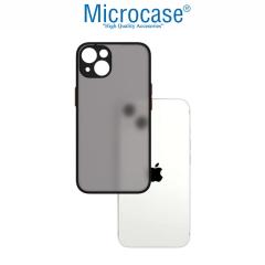 Microcase iPhone 13 London Serisi Sert Kılıf - Buzlu Siyah
