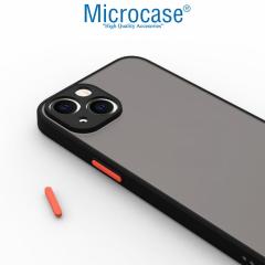 Microcase iPhone 13 London Serisi Sert Kılıf - Buzlu Siyah