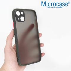 Microcase iPhone 13 London Serisi Sert Kılıf - Buzlu Siyah