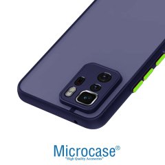 Microcase Xiaomi Poco X3 Gt London Serisi Darbeye Dayanıklı Kılıf - Buzlu Mavi