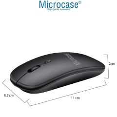 Microcase  Lenovo Tab Plus TB351FU Tablet Uyumlu Tablet Çanta+Türkçe Bluetooth Klavye +Mouse+ Standı AL4383 Lacivert