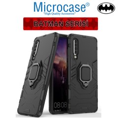 Huawei P30 Batman Serisi Yüzük Standlı Kılıf + CAM (SEÇİN)