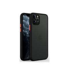 Microcase iPhone 13 Pro London Serisi Sert Kılıf - Buzlu Siyah
