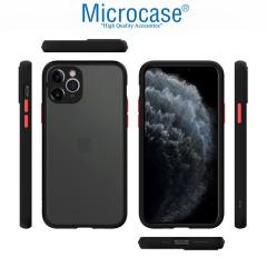 Microcase iPhone 13 Pro London Serisi Sert Kılıf - Buzlu Siyah