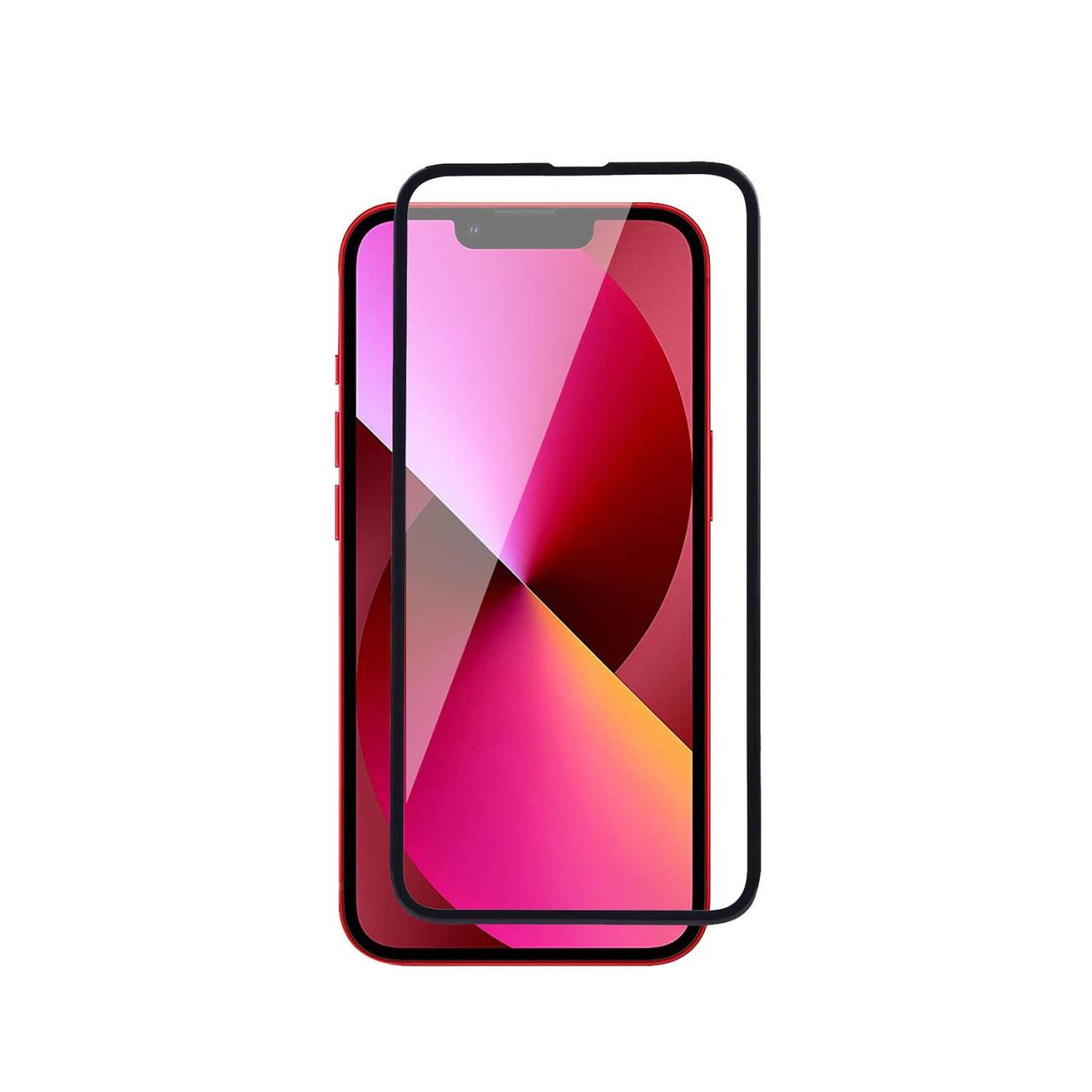Microcase iPhone 13 Tam Kaplayan Ekran Koruyucu - Mat Siyah