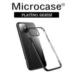 iPhone 12 Plating Soft Silikon Kılıf - Siyah