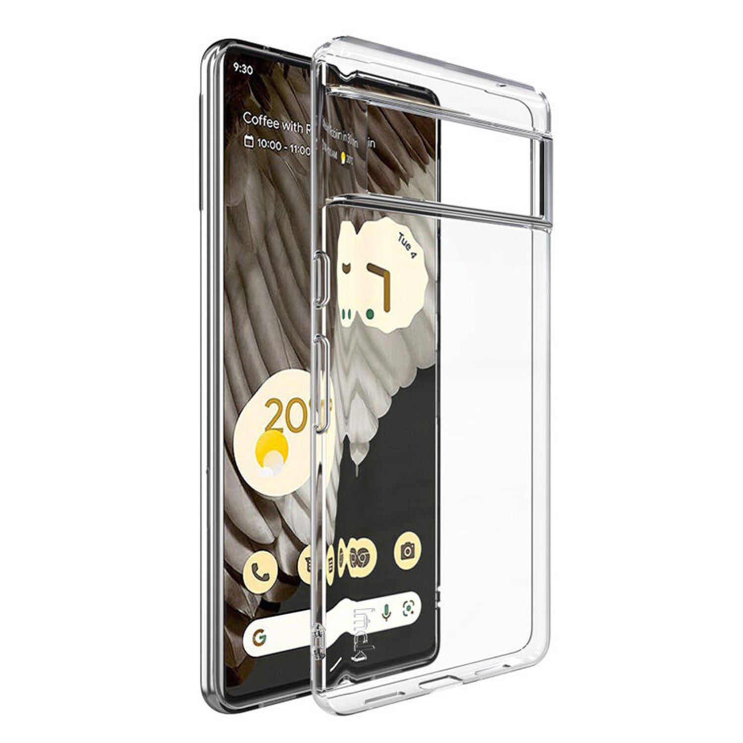 Microcase Google Pixel 7 Pro Slim Serisi Soft TPU Silikon Kılıf - Şeffaf AL3324