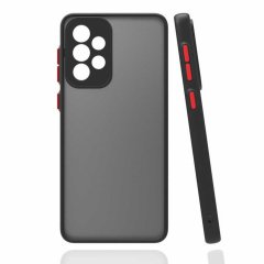 Microcase Samsung Galaxy A73 5G London Serisi Darbeye Dayanıklı Kılıf - Buzlu Siyah