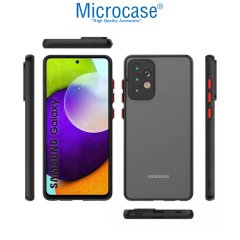 Microcase Samsung Galaxy A73 5G London Serisi Darbeye Dayanıklı Kılıf - Buzlu Siyah