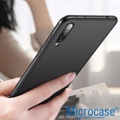 Microcase Xiaomi Mi 9 Lite Elektrocase Serisi Kamera Korumalı Silikon Kılıf - Siyah + Tempered Glass Cam Koruma