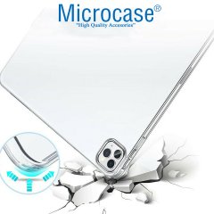 Microcase iPad Pro 2.Nesil 11 inch 2020 Soft Kalem Koymalı Silikon Kılıf - Şeffaf