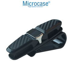 Microcase Universal Oto Güneş Gözlük Tutucu Askılık 360 Döner Başlık 2in1 - AL5239