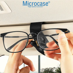 Microcase Universal Oto Güneş Gözlük Tutucu Askılık 360 Döner Başlık 2in1 - AL5239