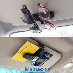 Microcase Universal Oto Güneş Gözlük Tutucu Askılık 360 Döner Başlık 2in1 - AL5239