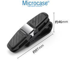 Microcase Universal Oto Güneş Gözlük Tutucu Askılık 360 Döner Başlık 2in1 - AL5239