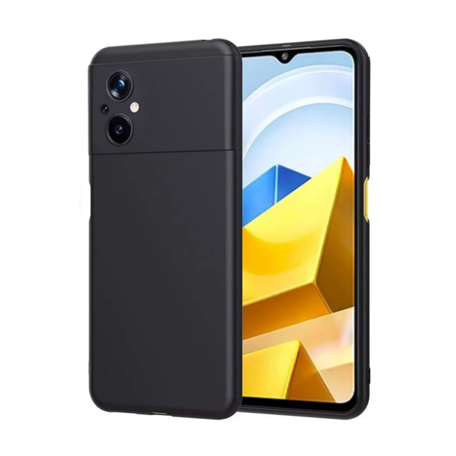 Microcase Xiaomi Poco M5 Matte Serisi Silikon TPU Kılıf - Siyah AL3367