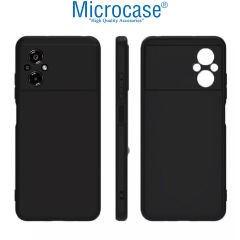 Microcase Xiaomi Poco M5 Matte Serisi Silikon TPU Kılıf - Siyah AL3367