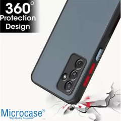 Microcase Samsung Galaxy M23 London Serisi Darbeye Dayanıklı Kılıf - Buzlu Siyah