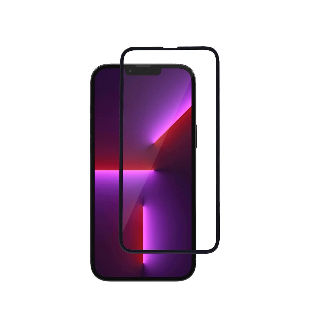 Microcase iPhone 13 Pro Max Tam Kaplayan Ekran Koruyucu Mat Siyah