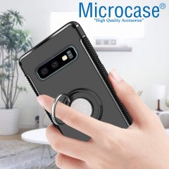 Samsung Galaxy S10e Yüzük Standlı Armor Silikon Kılıf