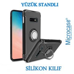 Samsung Galaxy S10e Yüzük Standlı Armor Silikon Kılıf