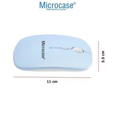 Microcase  Lenovo Tab Plus TB351FU inch Türkçe Bluetooth Klavye +Mouse+ Standı-Mavi AL4384