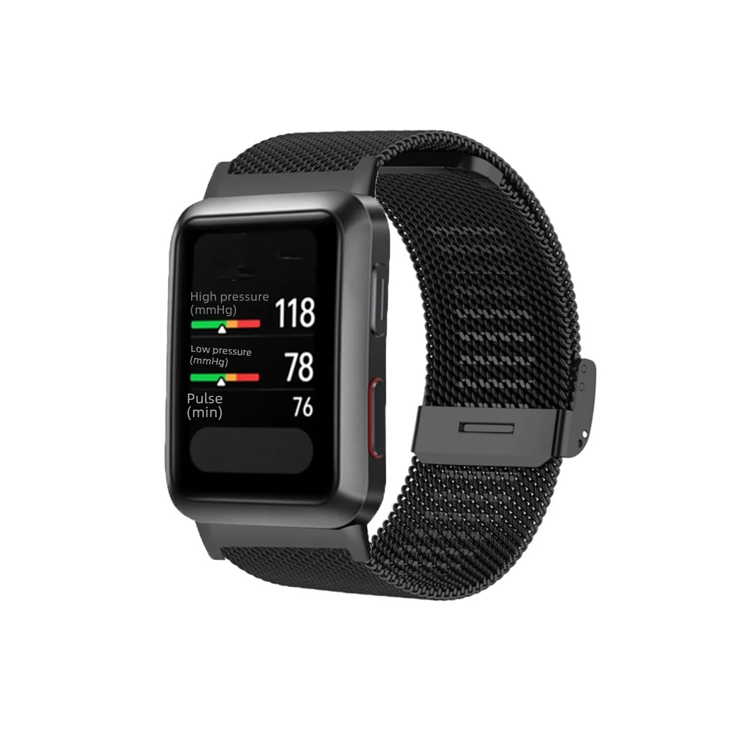 Microcase Huawei Watch D  için Metal Kordon Kayış Siyah -KY96