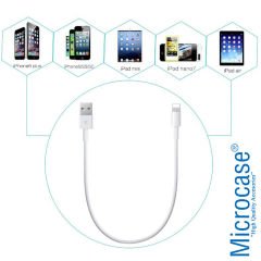 Microcase Apple iPhone XS Lightning Kısa Şarj - Data Kablosu