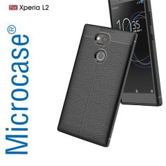 Sony Xperia L2 Leather Effect Tpu Silikon Kılıf