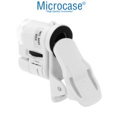 Microcase 60X Mini Cep Telefonu için Mandallı Mikroskop UV Ledli Büyüteç - AL2431