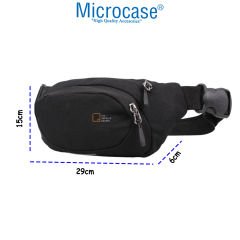 Microcase 3 Gözlü Çapraz Ayarlanabilir  Askılı Bel Omuz ve Göğüs Çantası-AL4436