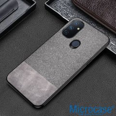 Microcase OnePlus Nord N100 Fabrik Serisi Kumaş ve Deri Desen Kılıf (SEÇENEKLi)