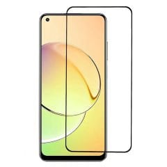 Microcase Realme 10 4G ile uyumlu Tam Kaplayan Çerçeveli Tempered Ekran Koruyucu - Siyah AL3276