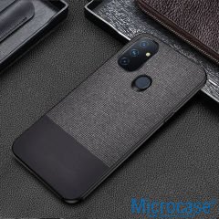 Microcase OnePlus Nord N100 Fabrik Serisi Kumaş ve Deri Desen Kılıf (SEÇENEKLi)