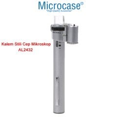 Microcase 100X Mini Ayarlanabilir Kalem Stili El Cep Mikroskop Ledli - AL2432